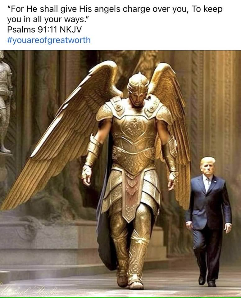 Angel over Trump